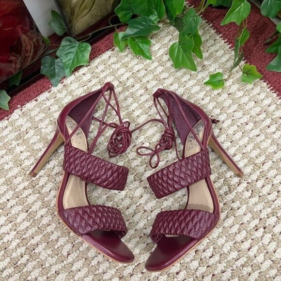 Vince Camuto Antilique Strappy Heel‎ Sandal in Fired Brick Size 7 - Picture 8 of 13